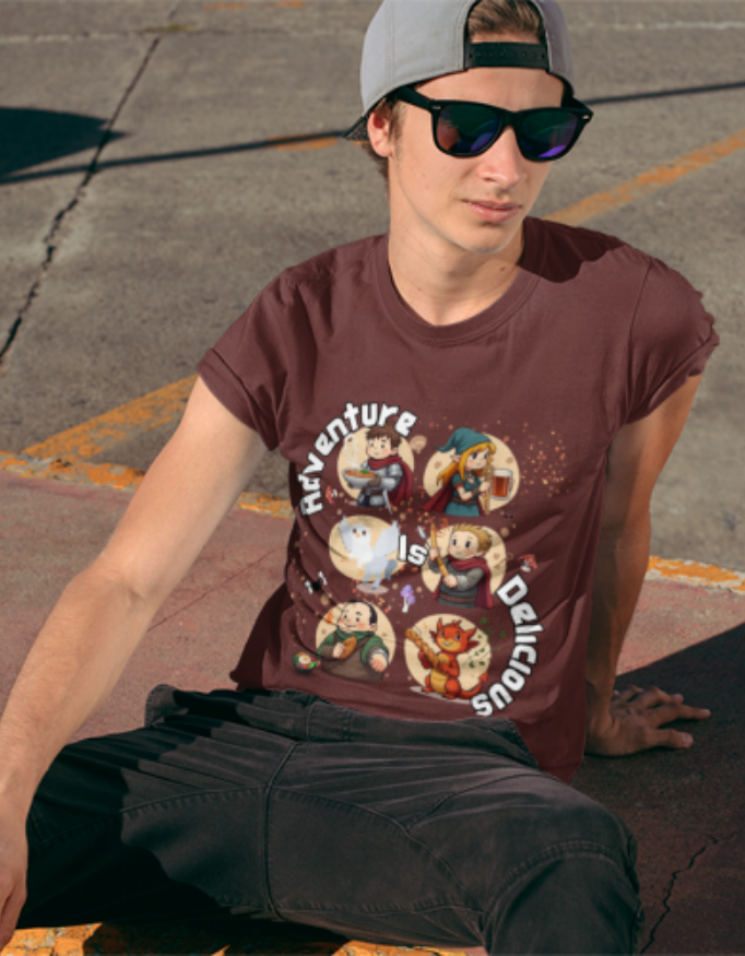 Adventure Party | Kawaii Squad | Men's T-Shirt – Cute RPG Characters Gaming Tee