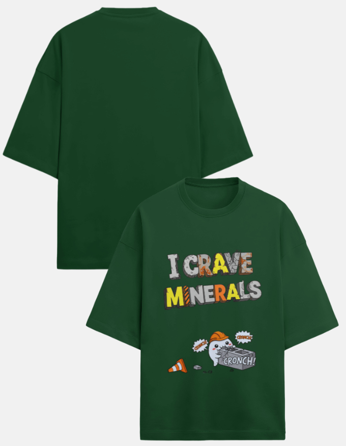 I Crave Minerals Premium Terry Oversized TShirt
